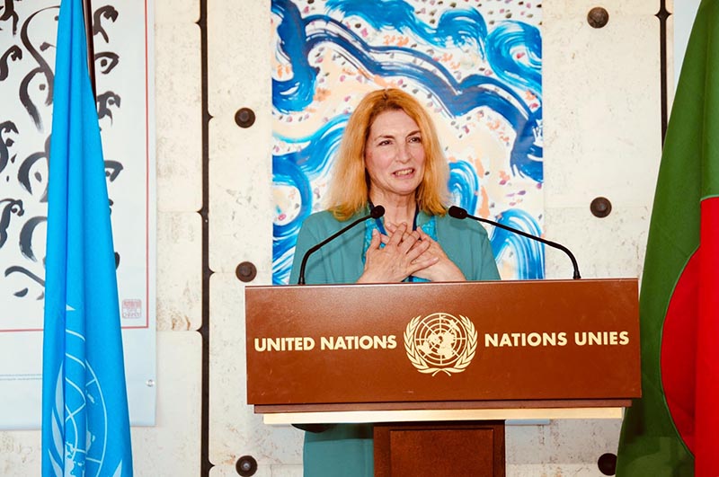 Выставка «Jharna-Kala» в штаб-квартире ООН в Женеве 2017